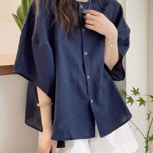 Casual Batwing Sleeve Shirt