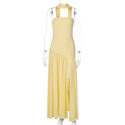 Elegant Strapless Backless Dress