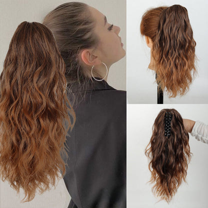 Water Wave Ponytail Hair Extension with Clip Drip Depot