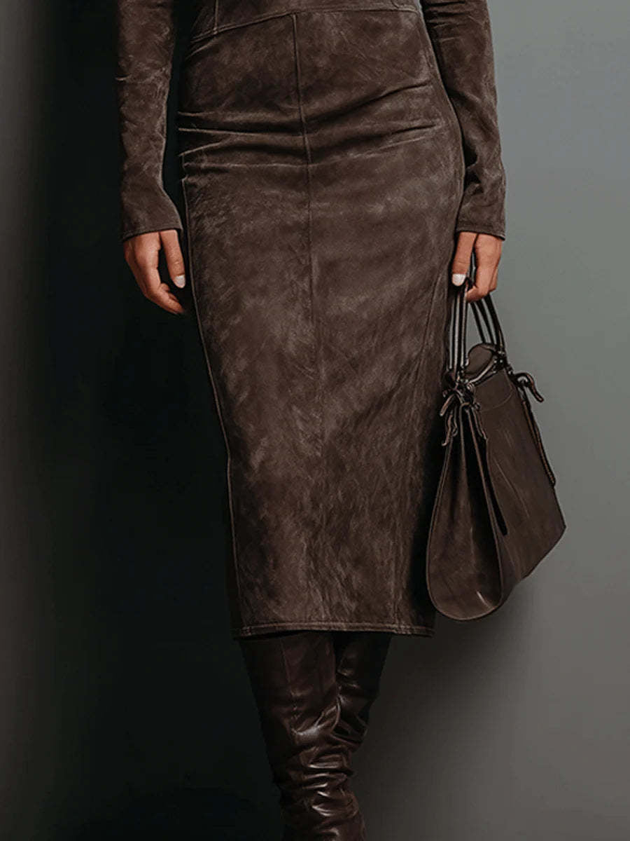 Long Sleeve Velvet Dress