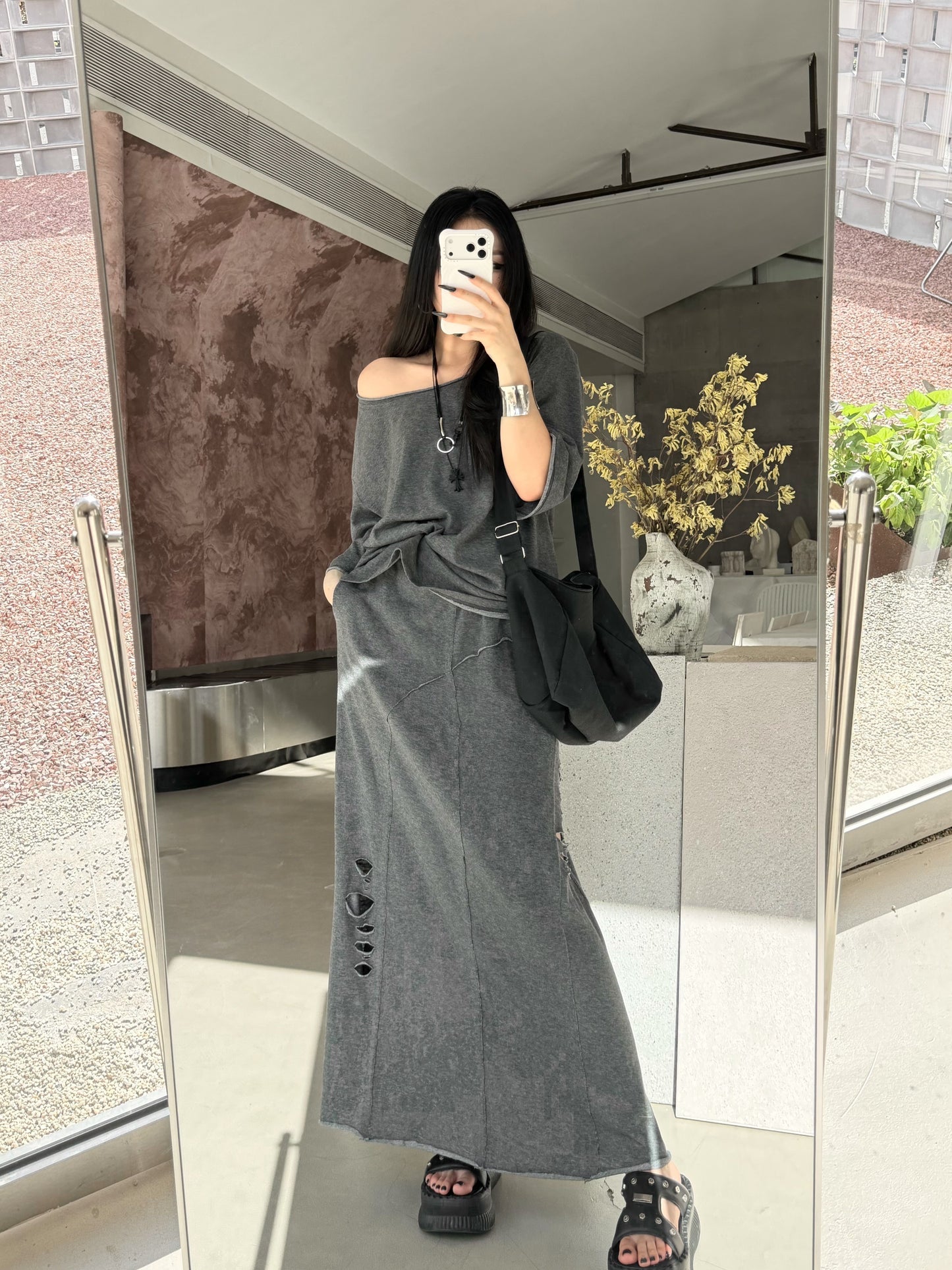 Casual T-Shirt and Skirt Set