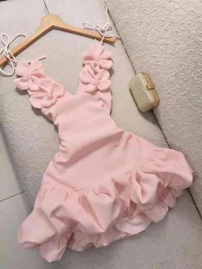 Floral Strap Holiday Dress