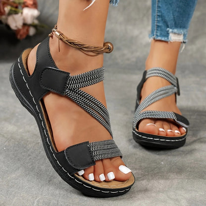 Casual Wedge Strap Sandals
