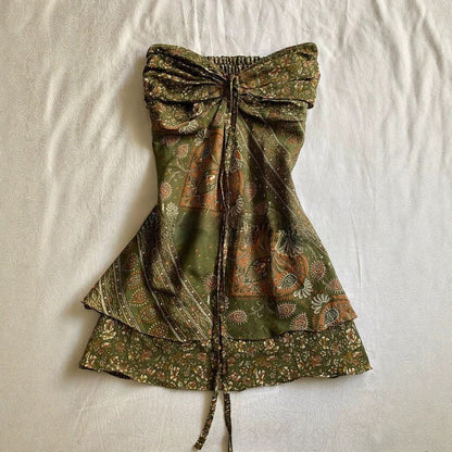 Vintage Chest Wrap Blouse