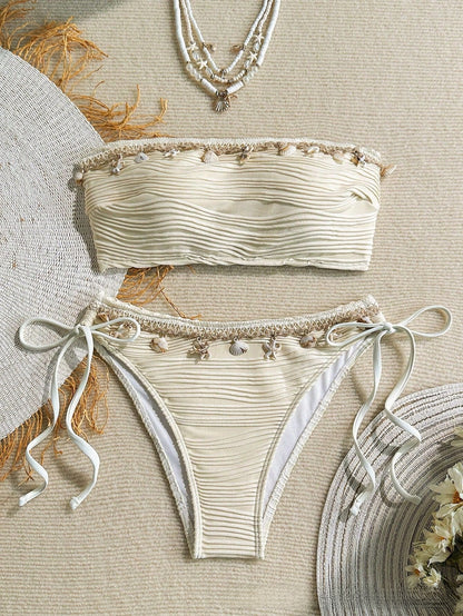 Strapless Shell Bikini Swimwear