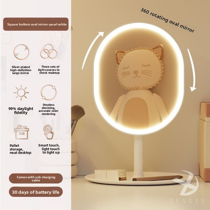 Smart Makeup Mirror with LED Lights