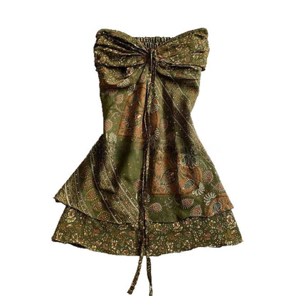 Vintage Chest Wrap Blouse