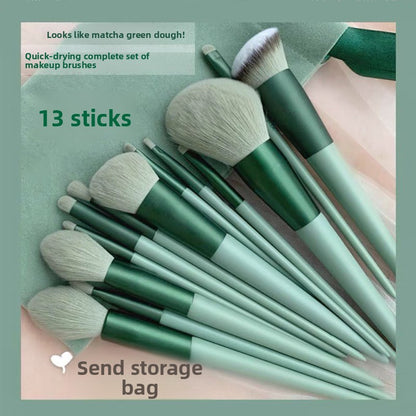 13-Piece Makeup Brush Set with Storage Bag