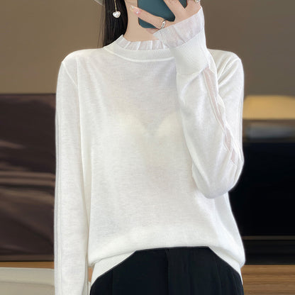 Lace Detail Knit Pullover Top
