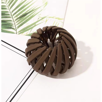 Retractable Hair Bun Maker Clip