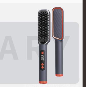 LCD Hair Straightening Comb with Negative Ion Technology Drip Depot