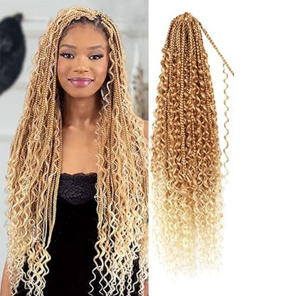Curly Three-Strand Braids Crochet Hair Braids Drip Depot
