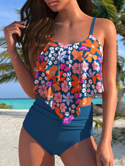 Plus Size Ladies Two Piece Swimsuit