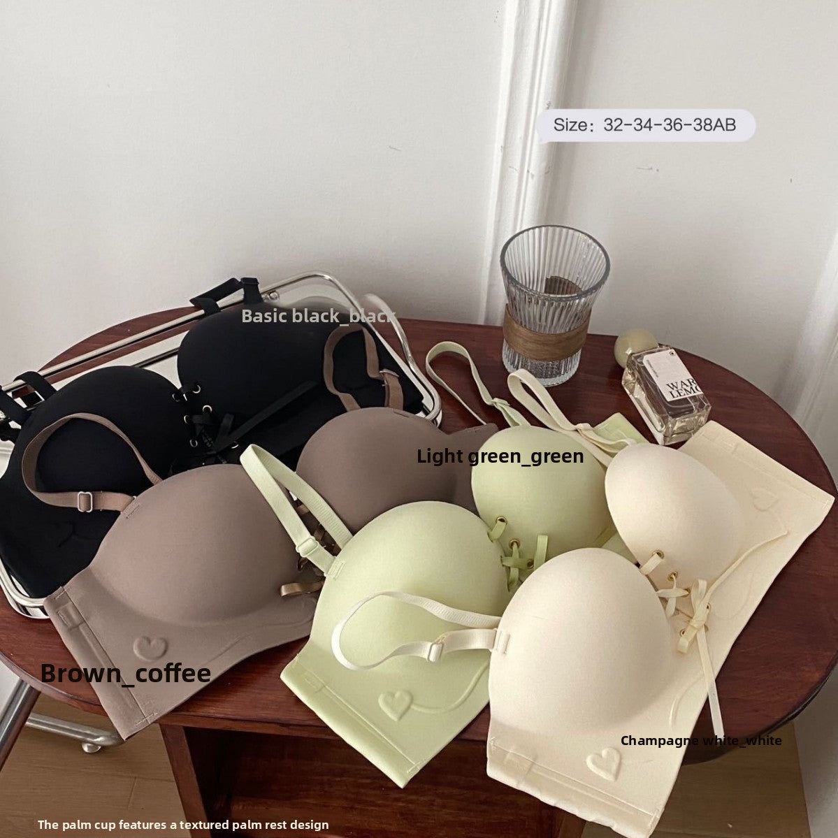 Pull-string adjustable bra without steel underwire Drip Depot