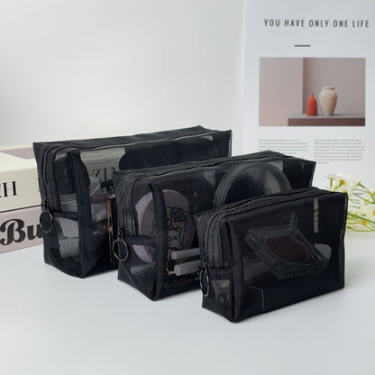 Transparent Mesh Makeup Toiletry Bag