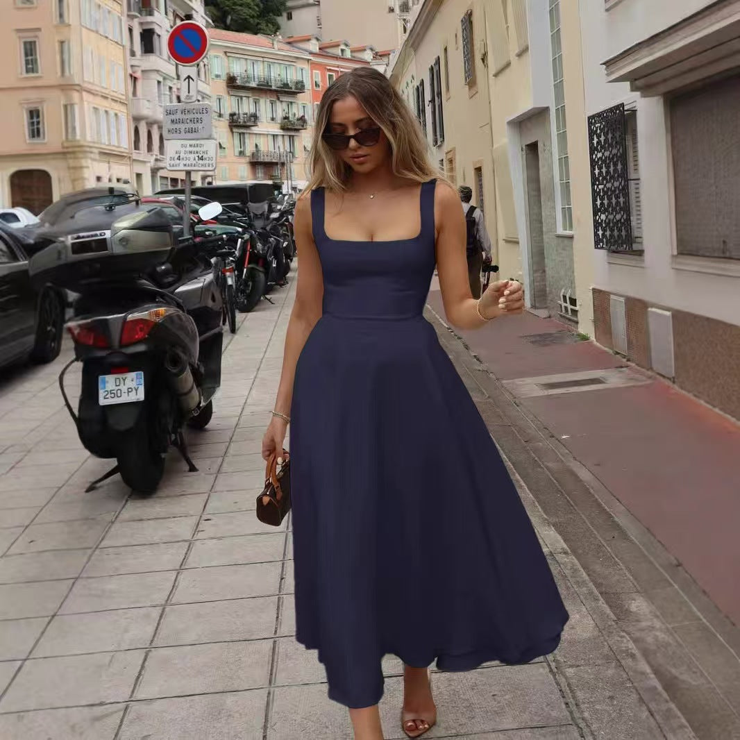Elegant Long Sleeveless Dress