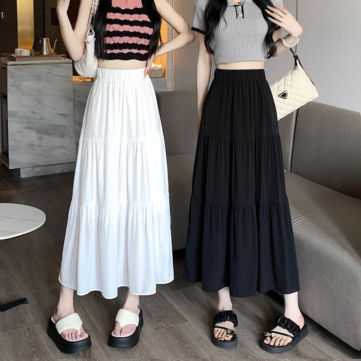 High Waisted Slimming A-Line Skirt