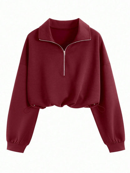 Half-Zip Fleece Sweatshirt