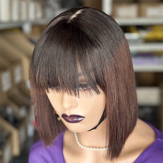 Bone Straight Bob Human Hair Wig Drip Depot