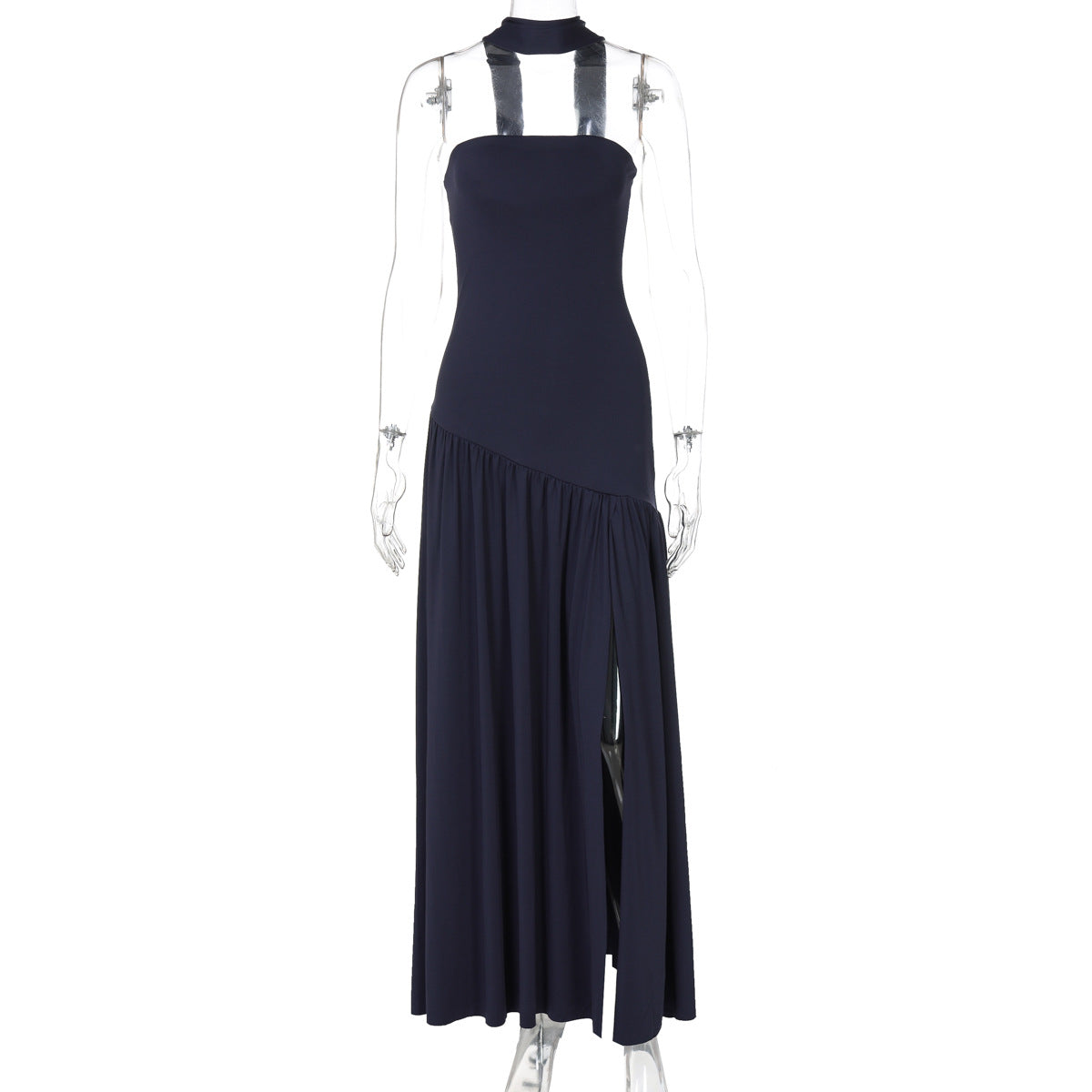 Elegant Strapless Backless Dress