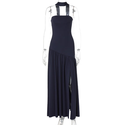Elegant Strapless Backless Dress