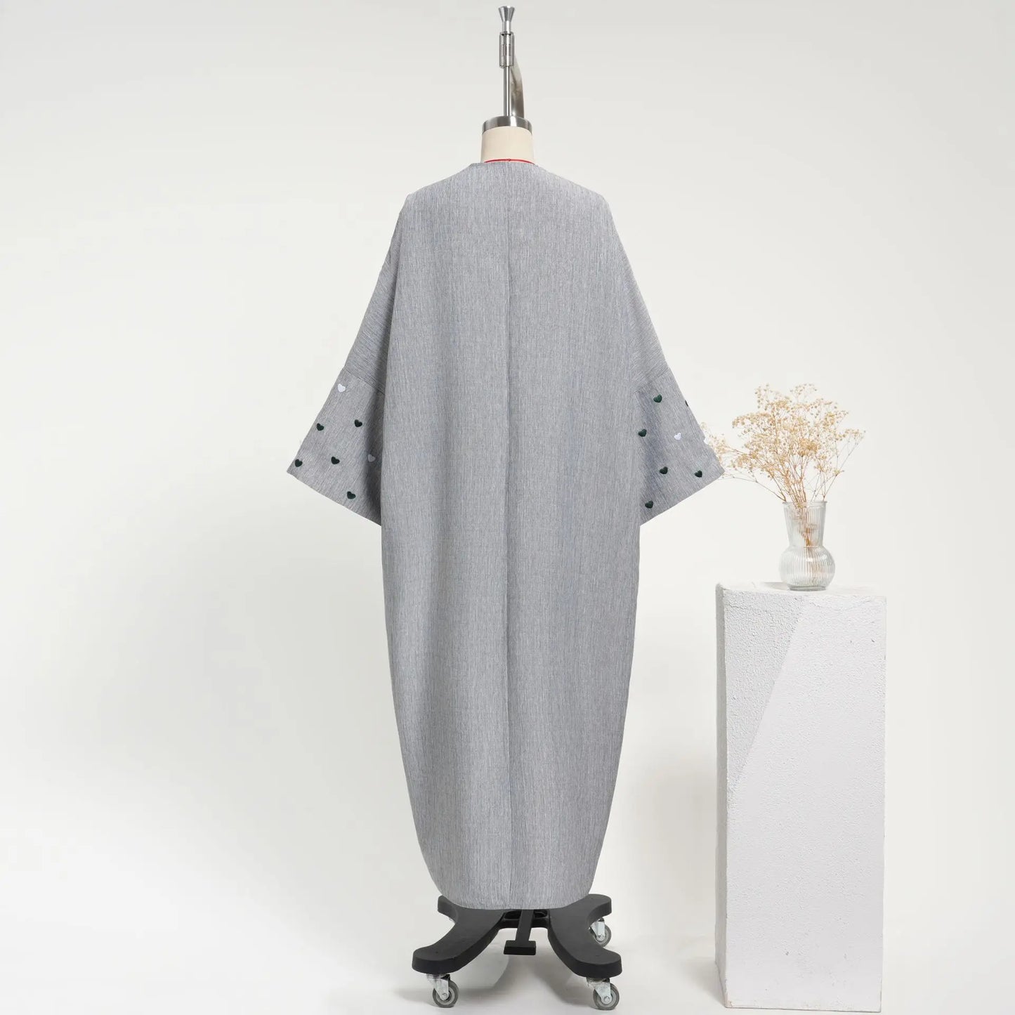 Embroidered  Cardigan Robe