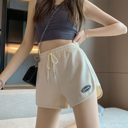 Womens High Waisted A-Line Sports Shorts