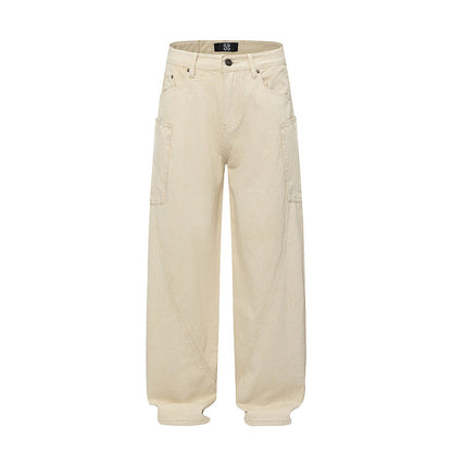 Loose Straight Washed Jeans Drip Depot