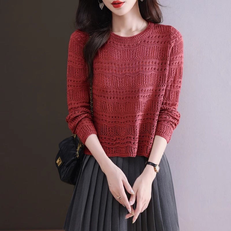 Loose Round Neck Long Sleeve Sweater