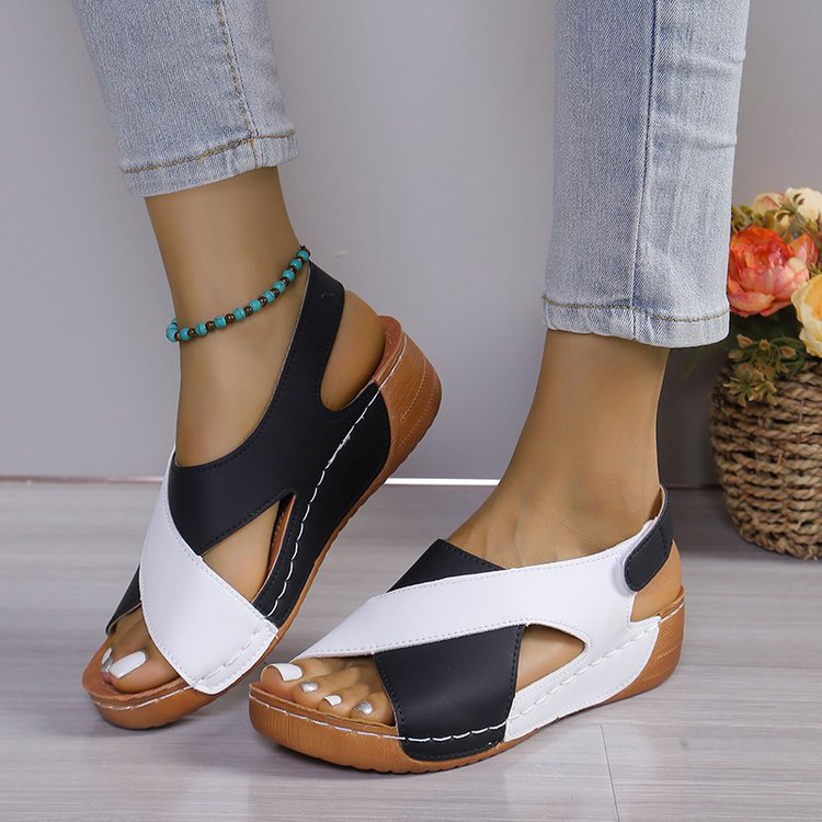 Roman Sandals Platform Thick Sole Casual Open-Toe Versatile Beach Sandals