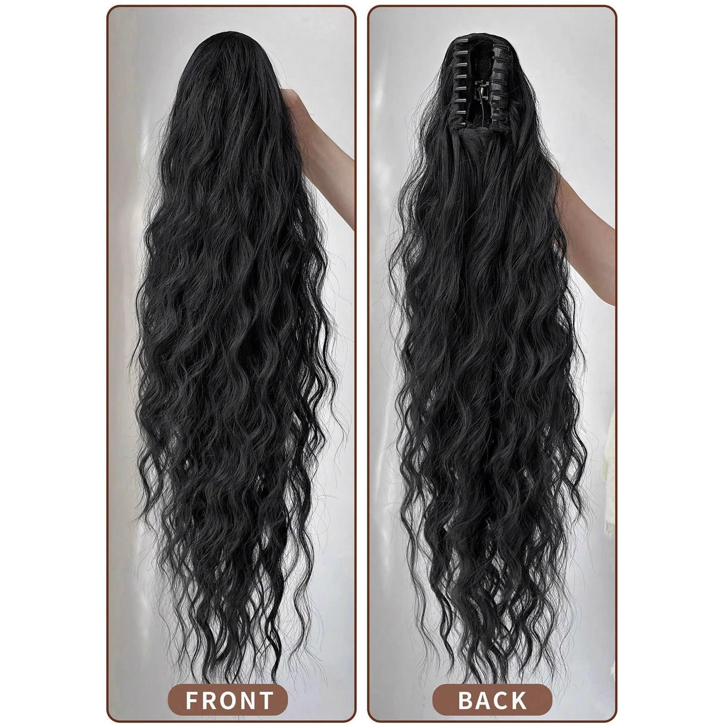 Synthetic Hair Ponytail with Claw Clip Drip Depot