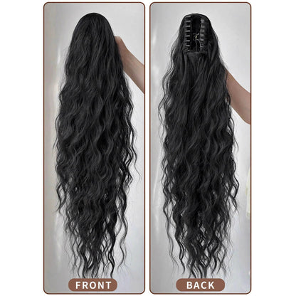 Synthetic Hair Ponytail with Claw Clip Drip Depot