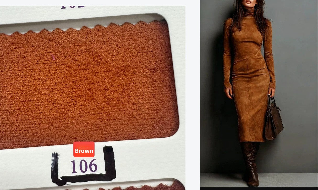 Long Sleeve Velvet Dress
