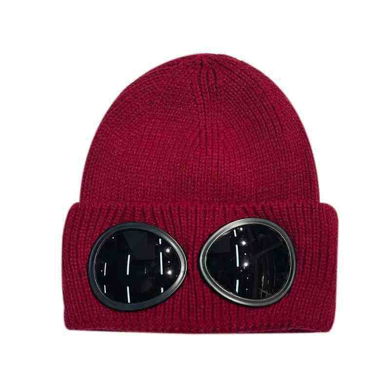 Aviator Goggles Fleece-Lined Knitted Beanie