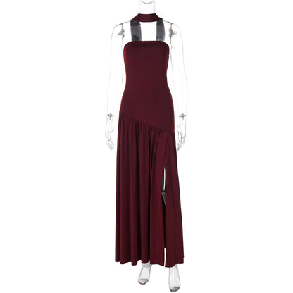Elegant Strapless Backless Dress