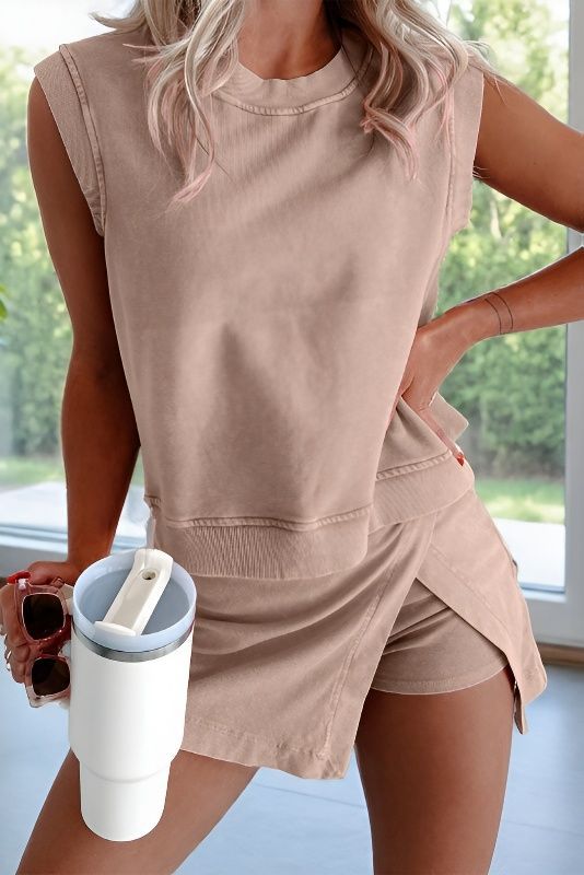 Top and shorts