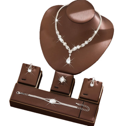 Floral Water Drop Jewelry Set