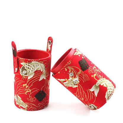 Round PU Makeup Brush Holder Storage Bucket