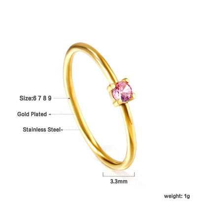 Zircon color-diamond ring Drip Depot