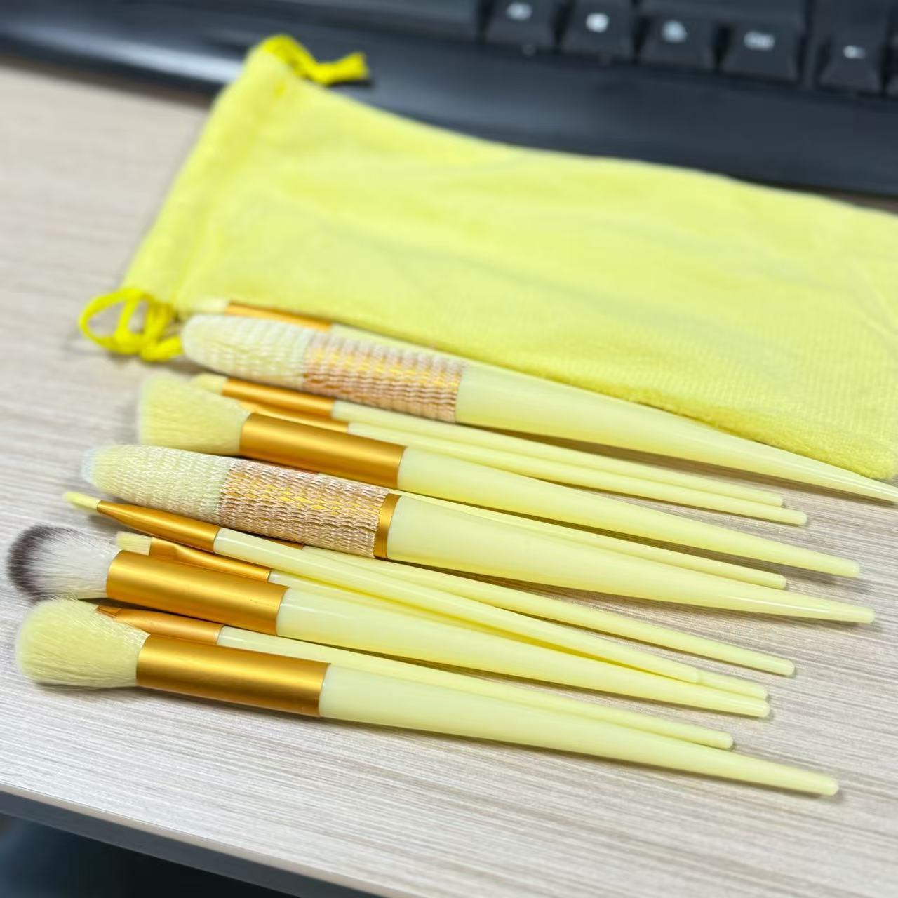 13-Piece Makeup Brush Set with Velvet Bag