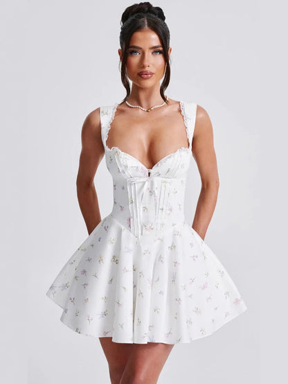 Floral Lace Tube Dress