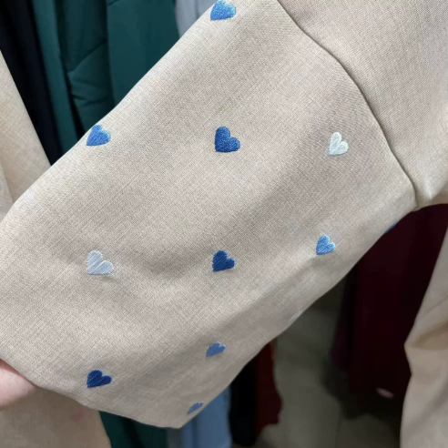 Embroidered  Cardigan Robe