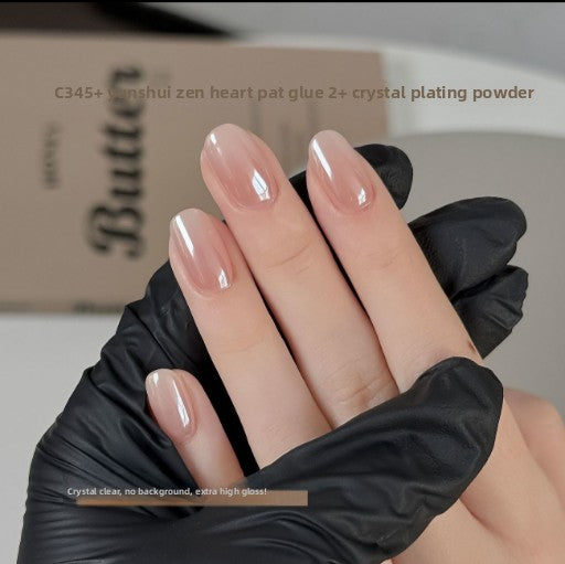 High-transparency coated crystal powder for nail art salon use