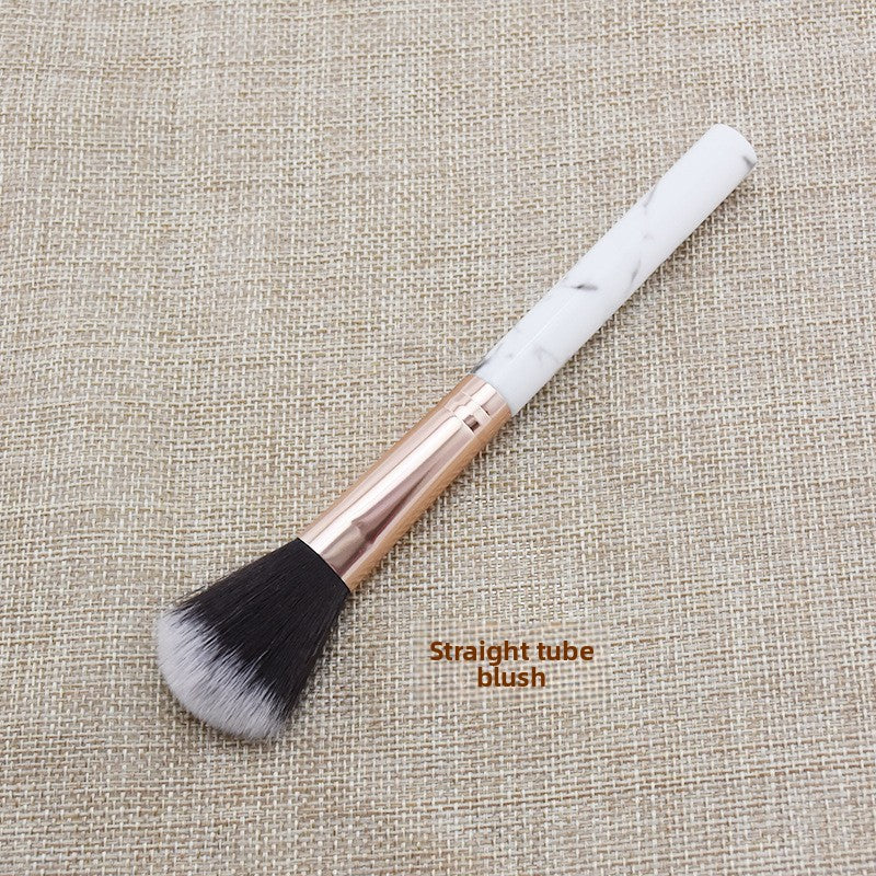 Marble Makeup Brush Pattern Flame Highlight Contour Blush Brush for Beginners