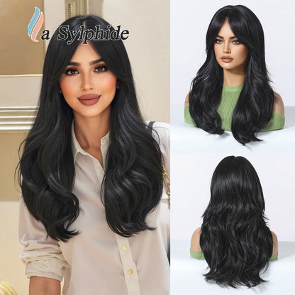 Long Curly Synthetic Hair Wig with Gradient Colors 24inch