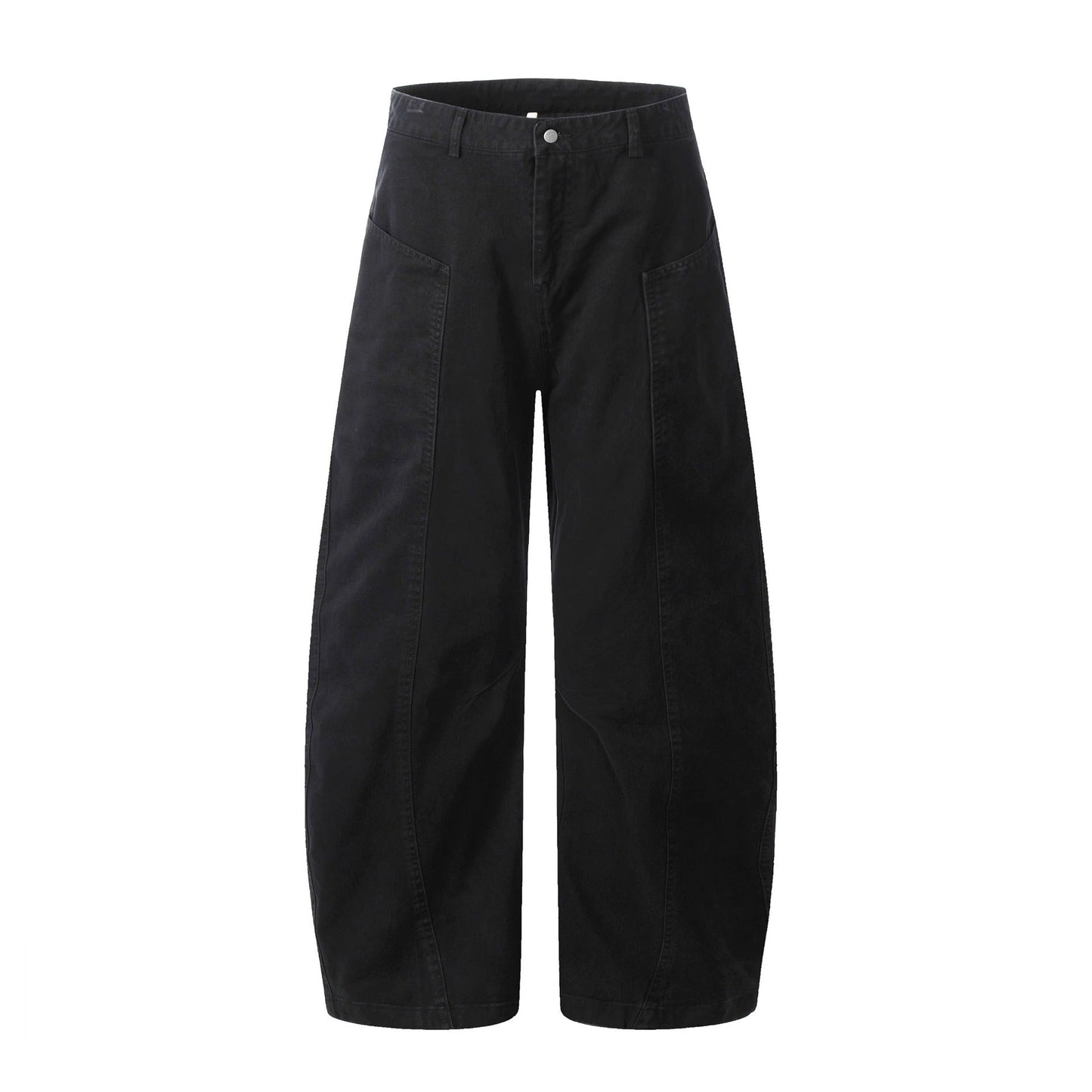 Deconstructed Wide-Leg Cotton Casual Pants Drip Depot