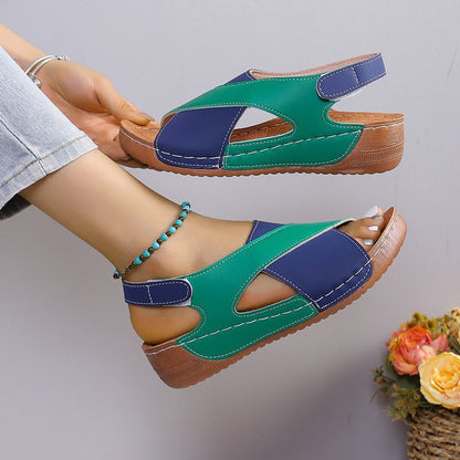 Roman Sandals Platform Thick Sole Casual Open-Toe Versatile Beach Sandals