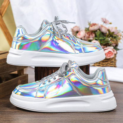 Thick Sole Sequined Casual Sneakers