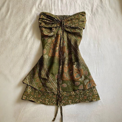 Vintage Chest Wrap Blouse