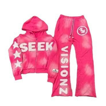Hooded Pullover Sweatshirt Suit Drip Depot